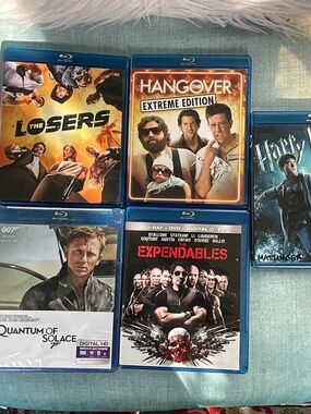 5 Blue Ray dvd Bundle